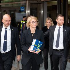 Finansminister Elisabeth Svantesson har presenterat regeringens budgetproposition för 2025. Bild från 2022. Foto: Frankie Fouganthin/Wikimedia Commons