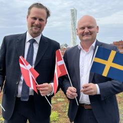 Från vänster; Carl Johan Sonesson, vice ordförande, og Lars Gaardhøj, ordförande, i Greater Copenhagen. Foto: Greater Copenhagen