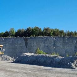 I Slite tillverkas cirka tre fjärdedelar av det svenska behovet av cement. Foto: Heidelberg Cement