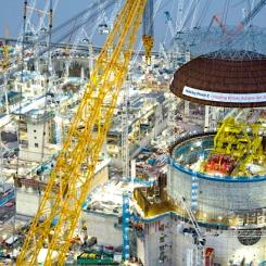 Kärnkraftverket Hinkley Point C under uppbyggnad i Storbritannien. Foto: EDF Energy