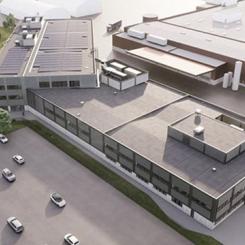 Illustration av det nya innovationscentret. Pressbild.