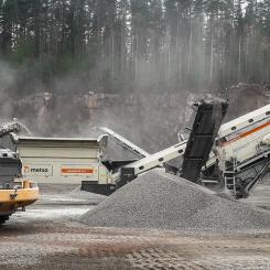 Kross- och processutrustning är kärnan i Metsos affärer, men bolaget satsar allt mer på digital styrning och dataanalys. Foto: Metso Oyj