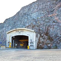 Branden startade i ett transportband ovan jord vid Kemi kromgruva i Elijärvi. Foto: Outokumpu.