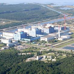 Khmelnytskyj-kärnkraftverket. Endast enhet 1 och 2 (till vänster) är färdigställda och i drift Foto: Energoatom.