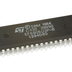 STMicroelectronics, även känt som ST, är en fransk-italiensk halvledartillverkare med huvudsäte i Genève i Schweiz. Bild: Konstantin Lanzet — CPU collection Konstantin Lanzet/Wikimedia Commons