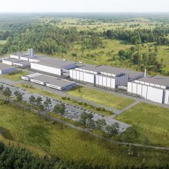Illustration av hur anläggningen kommer att se ut. Ill: www.mineralsgroup.fi