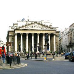 Londonbörsen. Foto: Wikipedia Common, kredit:Royal Exchange, London, UK/ ÁWá