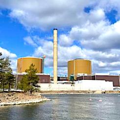 Lovisa kärnkraftverk i södra Finland. Foto: Fortum