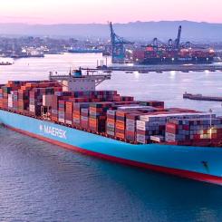 Rädslan för ett galopperande tullkrig mellan USA och Europa gjorde årets andra kvartal oväntat bra för A.P. Møller-Mærsk. Foto: Maersk
