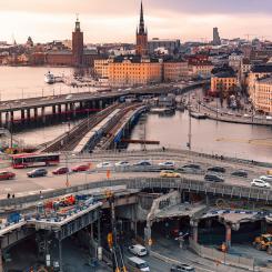 Slussenprojektet har finansierats delvis av EIB med 368 miljoner euro. Foto: marilia bognandi/unsplash