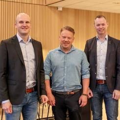 Från vänster: Markus Holmberg, Fredrik Westerberg och Tore Johnsson. Foto: Wibax