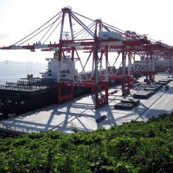 Hamnterminal i Shanghai. Foto: Marqueed/Wikimedia Commons