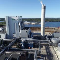 Sodapanna av Valmets fabrikat. Foto: Valmet
