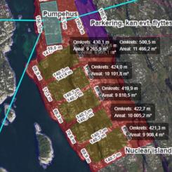 Den planerade föreslagna byggplatsen för kraftverket i norska Øygarden. Bild: Norsk Kjernekraft