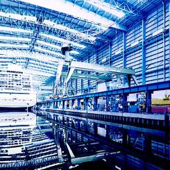 En av dockorna på Papenburg-varvet i Tyskland. Foto: Meyer Werft