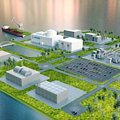 Illustration av en nordisk N3 pilotanläggning för fusionsändamål. Bild: NFG