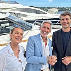 – Vi vill mobilisera den nordiska leverantörsindustrin för att bygga lösningar som kan bli världsledande, säger Ocean-Powers vd Erling Ronglan, till höger i bilden. Enligt honom ger kärnkraft på pråmar helt nya möjligheter till säker, stabil och klimatvänlig energiförsörjning – för industrin, samhället och maritima verksamheter. Detta kan bli en viktig del av Norges bidrag till att nå klimatmålen, samtidigt som det skapar värden för kommande generationer. Foto: Norsk Kjernekraft