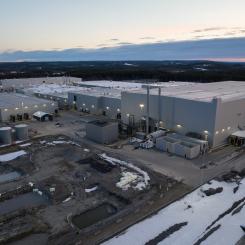 Northvolts anläggning i Skellefteå. Foto: Northvolt