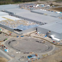 Nothvolts fabrik i Skellefteå. Bild: Northvolt