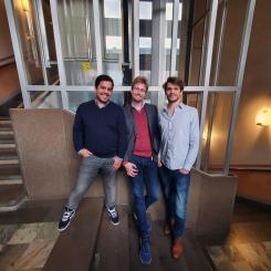 Norticals tre grundare Kristoffer Syversen, Axel Kullander och Pavel Calderon. Foto: Nortical