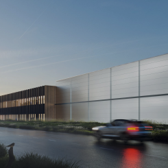 Framtiden för batteritillverkningsbolaget Novo Energy är oviss sedan Volvo avbrutit samarbetet med Northvolt. Visionsbild: Novo Energy