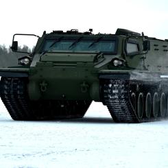 Fordonet beskrivs som ”det ultimata bandfordonet för all terräng”. Foto: Patria