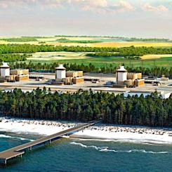 Planerad AP1000-reaktor i norra Polen, ett projekt som nu fått godkänt statligt stöd av EU. Bild: Polska regeringen