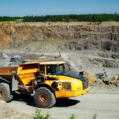 Pyhäsalmi gruva, en produktiv finsk mineralkälla. Foto: Pyhäsalmi Mine