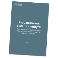 Rapporten Industribroms eller industrilyft tar Tågföretagen fram inom initiativet Omtag Svensk Järnväg. Bild: Tågföretagen