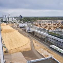 Raumo (på finska Rauma) är en viktig industristad på västkusten av Finland, och där ligger en av Metsä Fibres moderna massafabriker. Raumo massafabrik togs i drift 2021 och är en av världens mest avancerade anläggningar för produktion av barrsulfatmassa. Fabriken är helautomatiserad och digitaliserad i stor utsträckning. Den har en årlig produktionskapacitet på cirka 1,5 miljoner ton barrmassa och är designad för att vara energieffektiv med låg miljöpåverkan. En stor del av den energi som används i produktionen genereras internt som bioenergi från processrester. Metsä Fibre har satsat kraftigt på teknologisk utveckling i Raumo. Fabriken är inte bara en produktionsplats utan även ett exempel på hur framtidens skogsindustri kan se ut, med fokus på cirkulär ekonomi och digital processövervakning. Läget vid Östersjön gör det dessutom logistiskt fördelaktigt med goda exportmöjligheter till Europa och Asien via hamnen i Raumo. Foto: Metsä Fibre