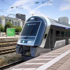 De nya tågen består av 13 vagnar med en total längd på cirka 202 meter och plats för upp till 1 841 passagerare. De ska komplettera den befintliga tågflottan och bidra till att öka kapaciteten i Münchens stads- och regionaltrafik. Bild: Siemens Mobility