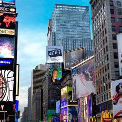 Berömt Samsung-torn vid Times Square. Foto: Wikipedia, Kredit: Kenny Louie