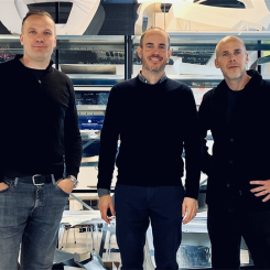 Peter Hedström (CTO/Grundare Ferritico & professor KTH), Claes Holmström (CEO Ferritico) och Jonas Nyvang (CEO/Grundare Stilride). Foto: Stilride
