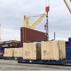 Trotsar de tuffa förhållandena vid sjötransport: sjösäkra förpackningar som break-bulk. Bildkälla: HPE