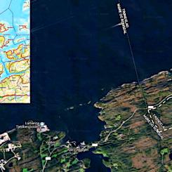 Det föreslagna läget för det planerade kraftverket i Taftøy industriområde i Trøndelag. Bild: Norsk Kjernekraft.