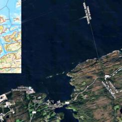 Den föreslagna platsen för anläggningen i Taftøy industripark. Bild: Norsk Kjernekraft.