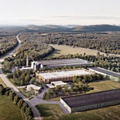 Projektet kräver godkännande från flera instanser, däribland Strålsäkerhetsmyndigheten, Mark- och miljödomstolen, regeringen och Gävle kommun. Först efter nödvändiga tillstånd och investeringsbeslut kan byggstart bli aktuell. Illustration: Blykalla