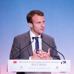 Macron i ett tal 2015. Foto: Pablo Tupin-Noriega/Wikimedia Commons