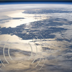 Spårsignal över havet. Foto: Emeddedart