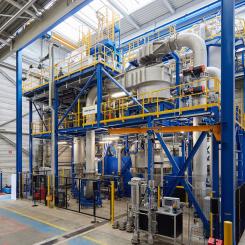 Produktionslinjen i Krefeld, Tyskland. Foto: Outokumpu