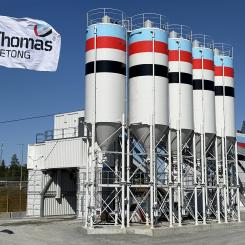Thomas Betongs nya fabrik i Stäket, Järfälla. Foto: Thomas Betong