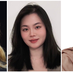 Stella Jarlöv, Tingyi Li och Begum Firdousi Abbas är lösningsarkitekter på AWS i Sverige. Bild: AWS