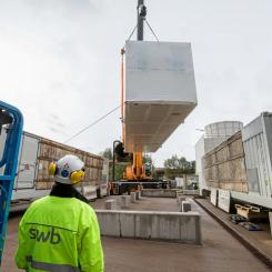 ArcelorMittal uppgav förra året att vätgasen från anläggningen vid SWB:s Mittelsbüren kraftverk, strax utanför tyska staden Bremen, kan användas i flera steg av stålproduktionen. Foto: SWB