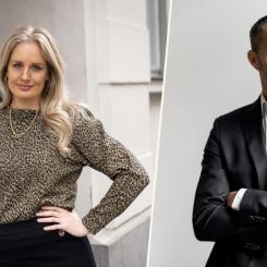 Sofia Tångelin, chefsjurist på Hidden Dreams och Karl-Johan Nörklit, Partner på Unum Tax.