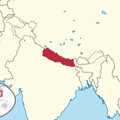 Nepal. Karta: TUBS/Wikimedia Commons