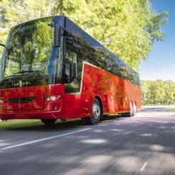 En typisk van Hool-bus. Företaget har en lång historia av att producera högkvalitativa bussar och specialfordon för varje behov. Foto: van Hool